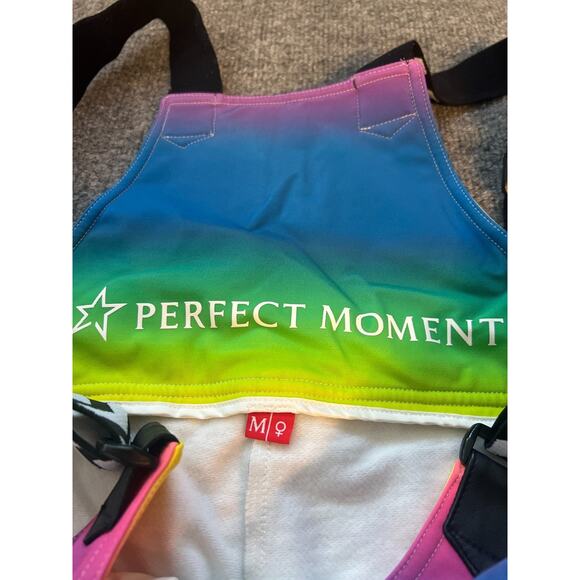 Perfect Moment Womens Multicolor Rainbow Flare Leg One-Piece Jumpsuit Size M - Picture 6 of 16